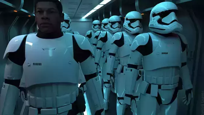 Stormtrooper FN-2187 3D print model
