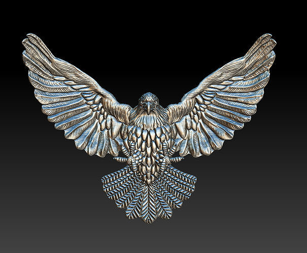 Eagle golden 3D print model
