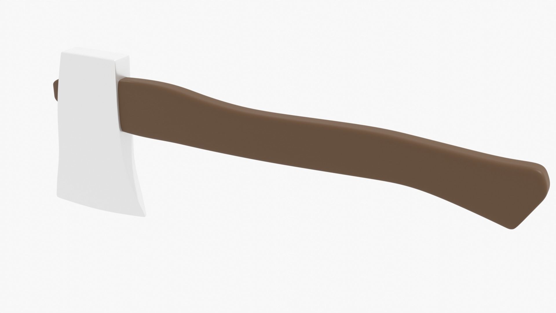 Basic Axe Low-poly 3D model_7