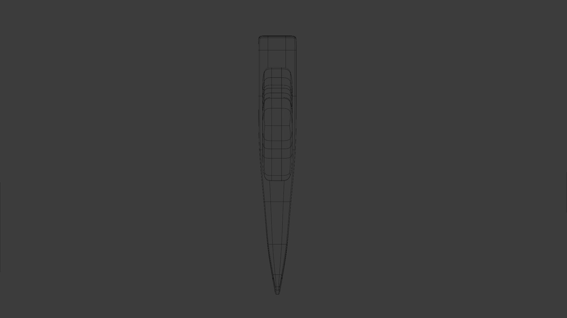 Basic Axe Low-poly 3D model_9