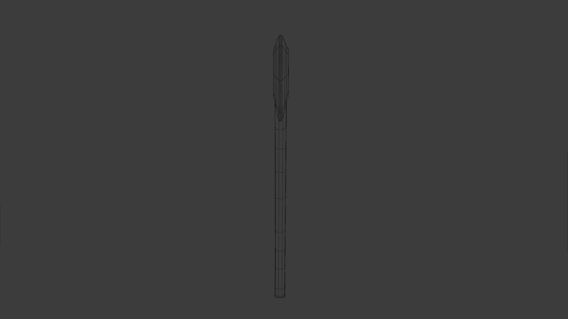 Basic Axe Low-poly 3D model_12