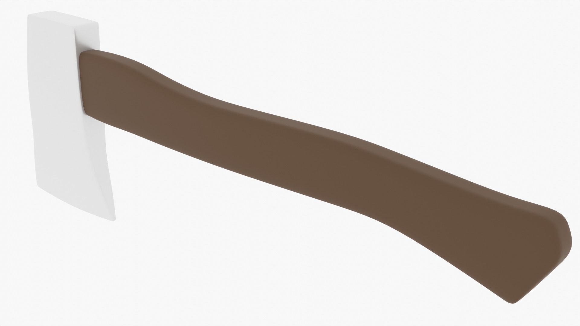 Basic Axe Low-poly 3D model_6