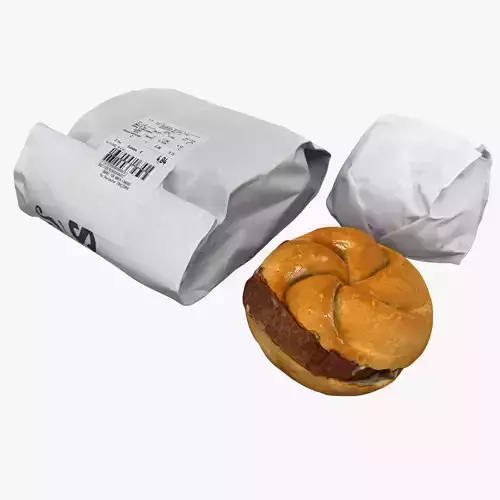 Snack Collection paper ball 3D model
