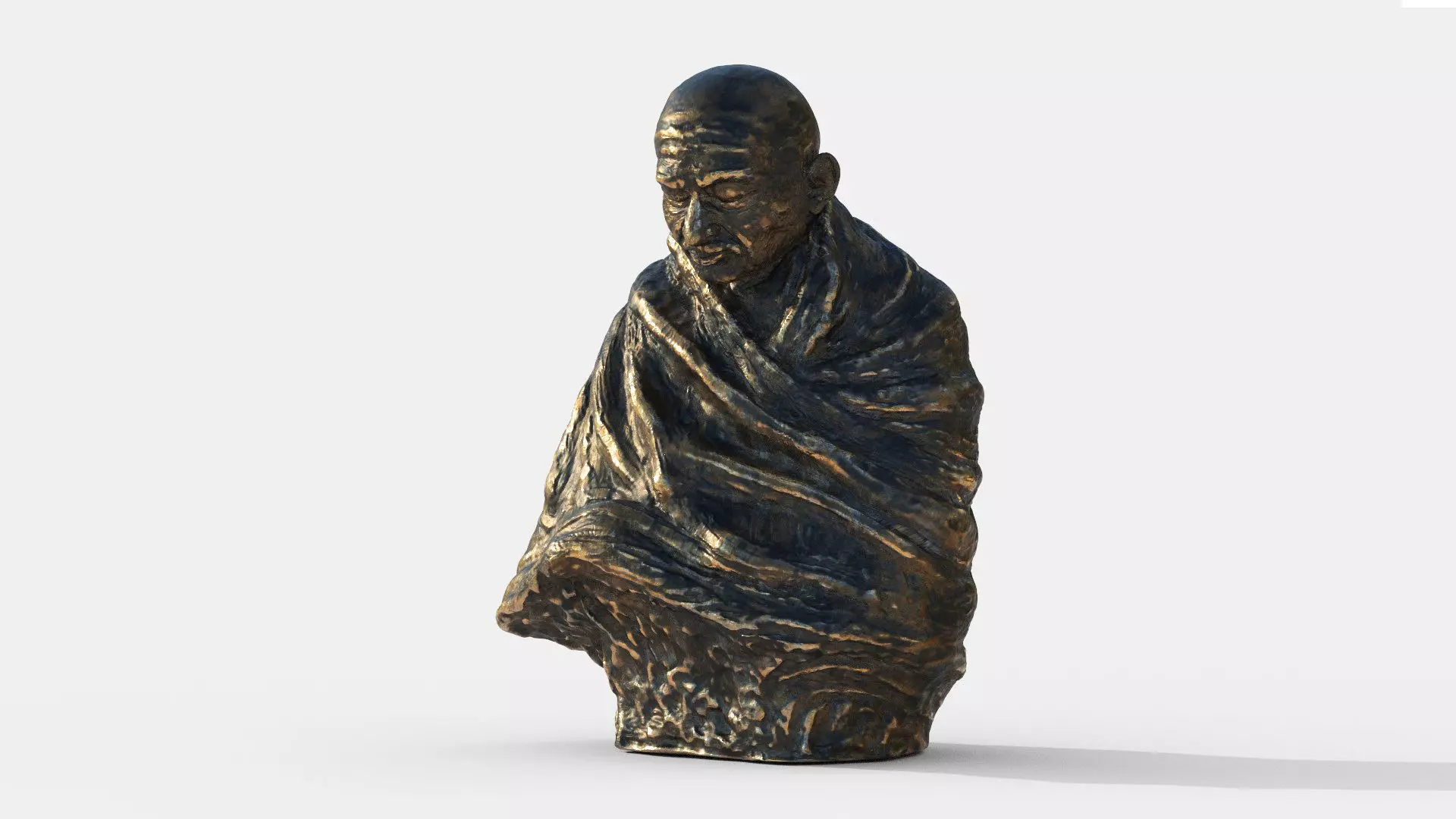 mahatma gandhi statue 3D model
