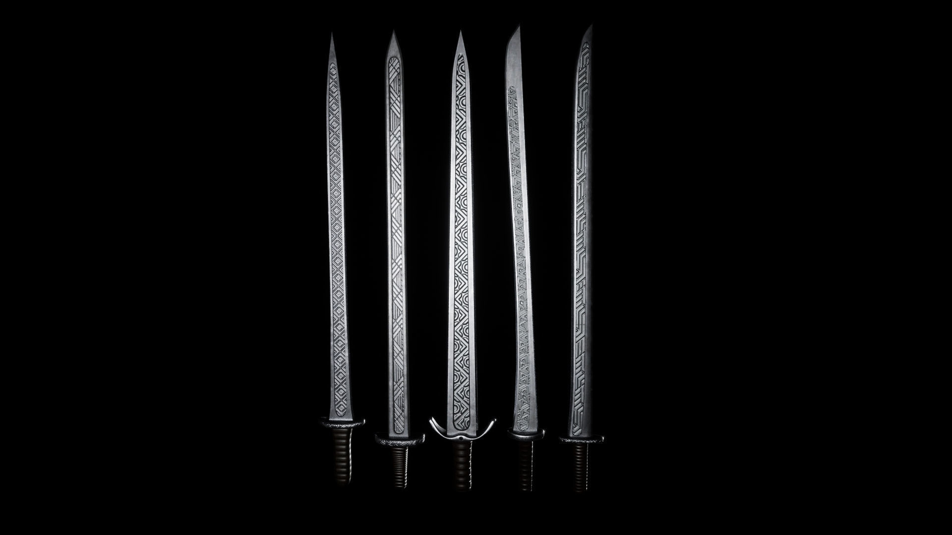 Melee Weapons Mega Pack Low-poly 3D model_10