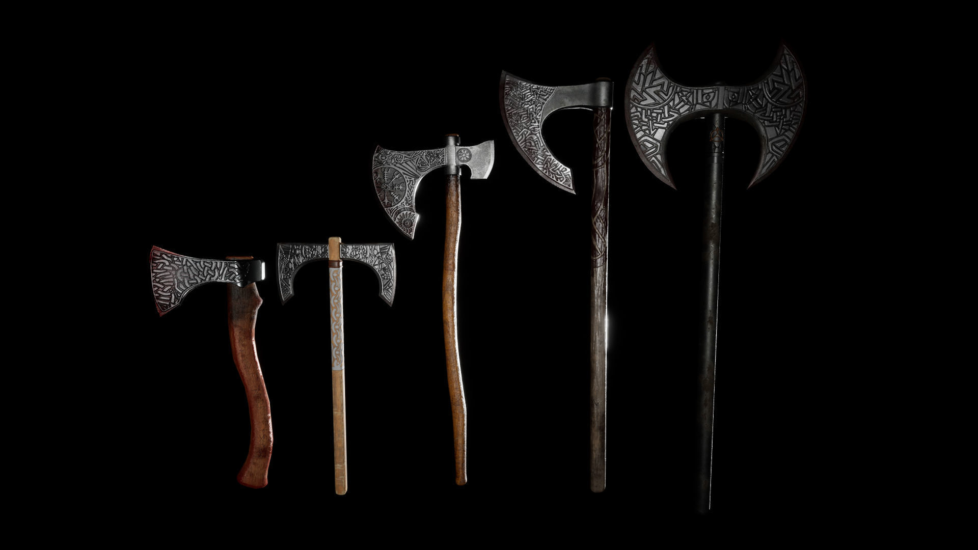 Melee Weapons Mega Pack Low-poly 3D model_2
