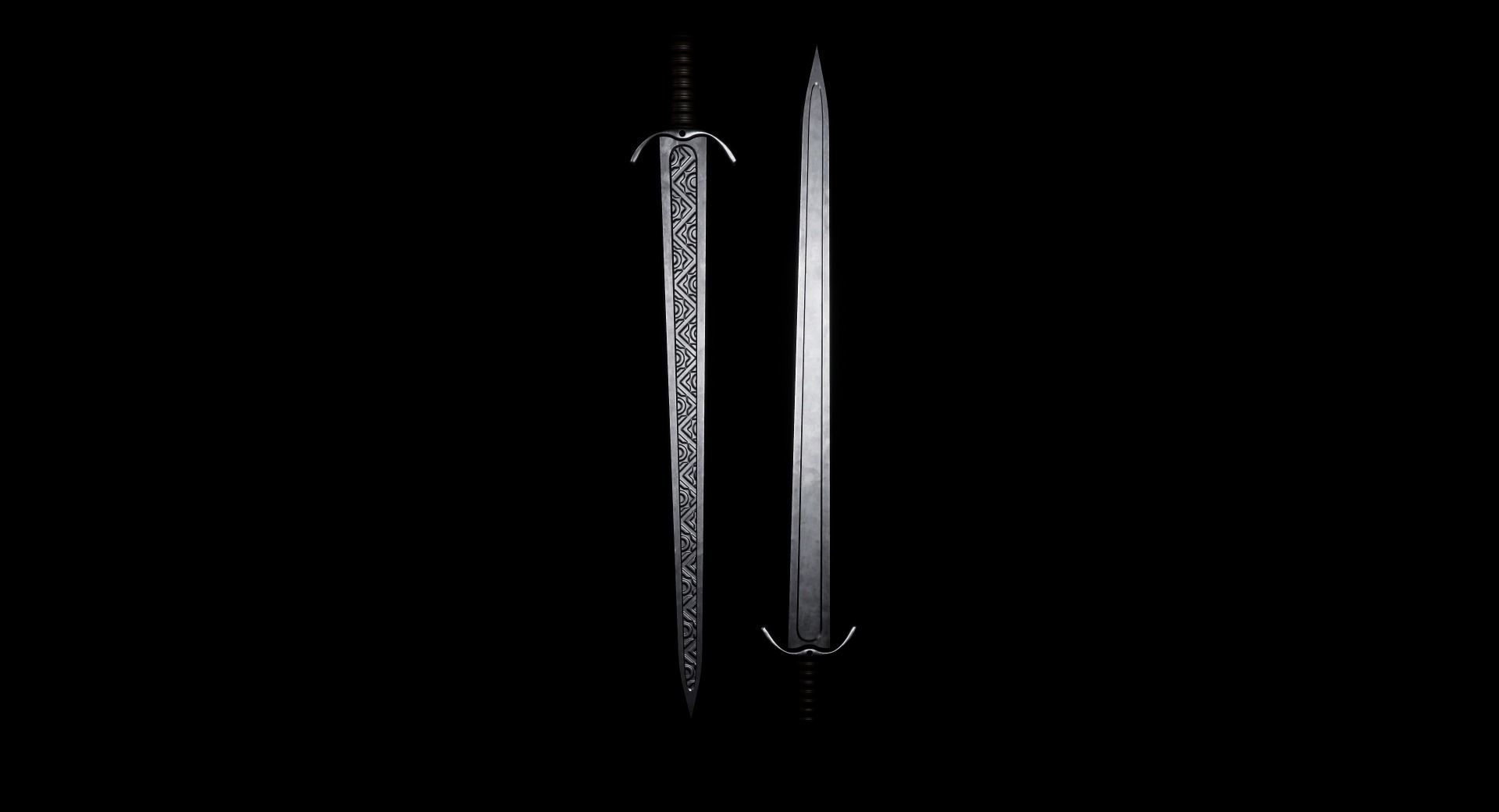 Melee Weapons Mega Pack Low-poly 3D model_15