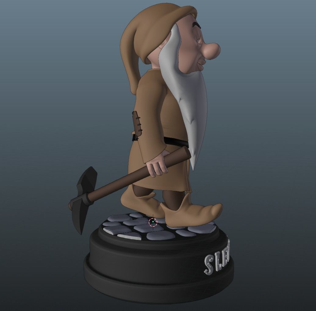 Sleepy the Dwarf 3D print model_5