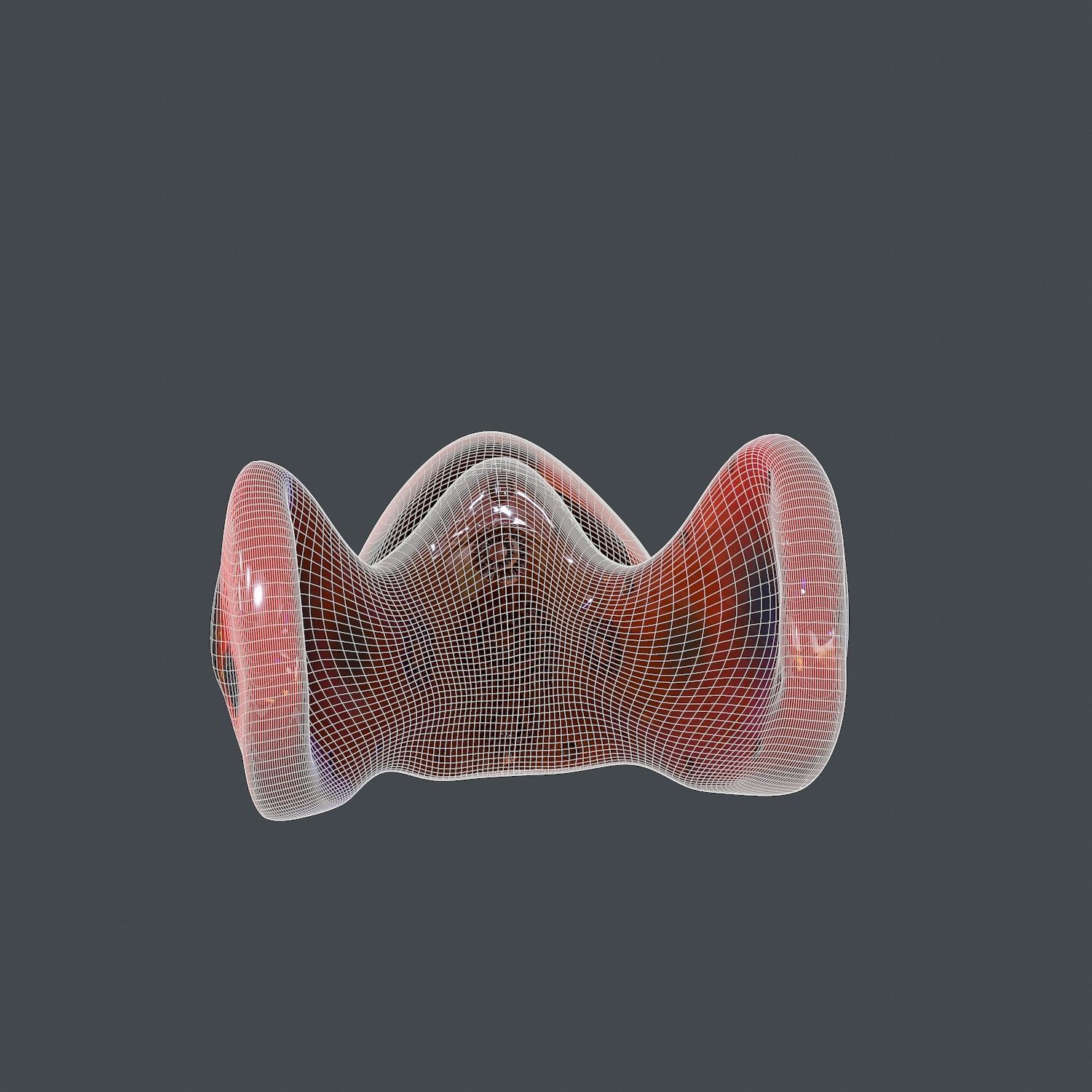 Gas mask helmet scifi Low-poly character art game space Low-poly 3D model_6