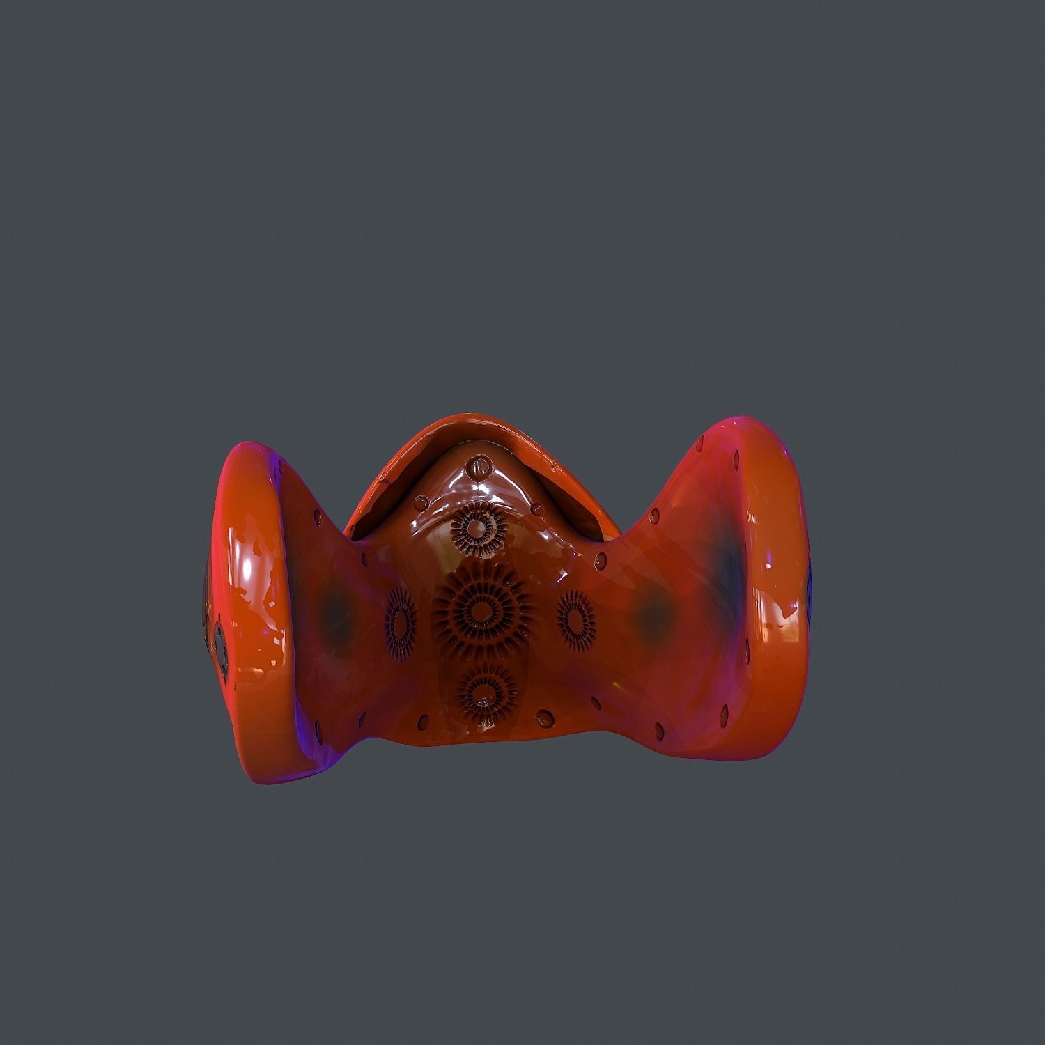 Gas mask helmet scifi Low-poly character art game space Low-poly 3D model_4