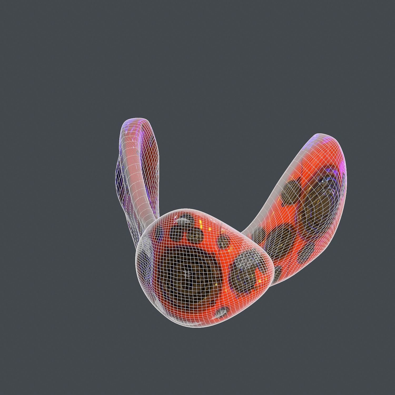 Gas mask helmet scifi Low-poly character art game space Low-poly 3D model_7