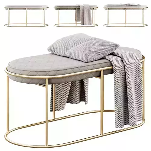 Velvet Bench by Cortesi Home