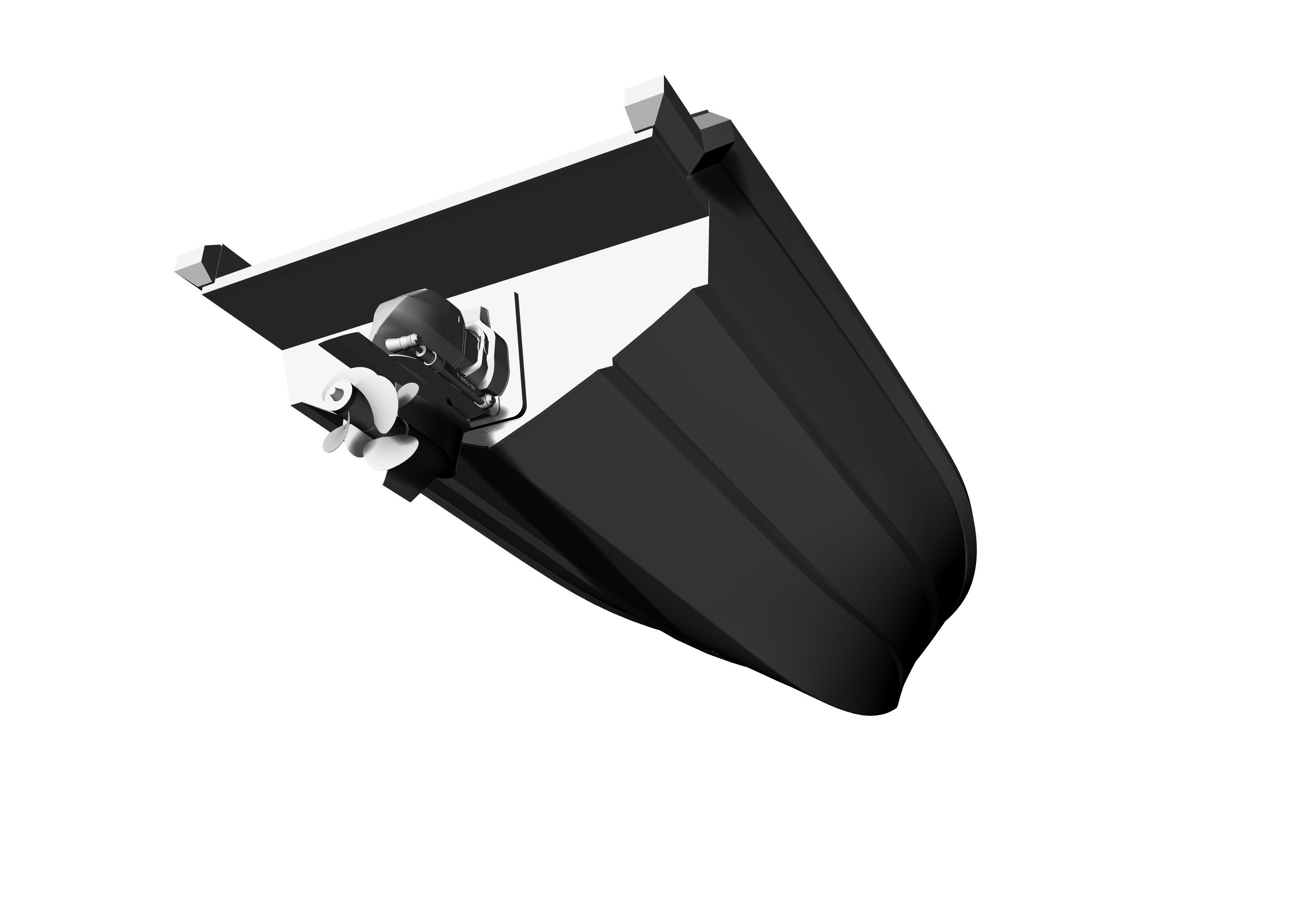 6 Meter Yacht Tender Runabout 3D model_13