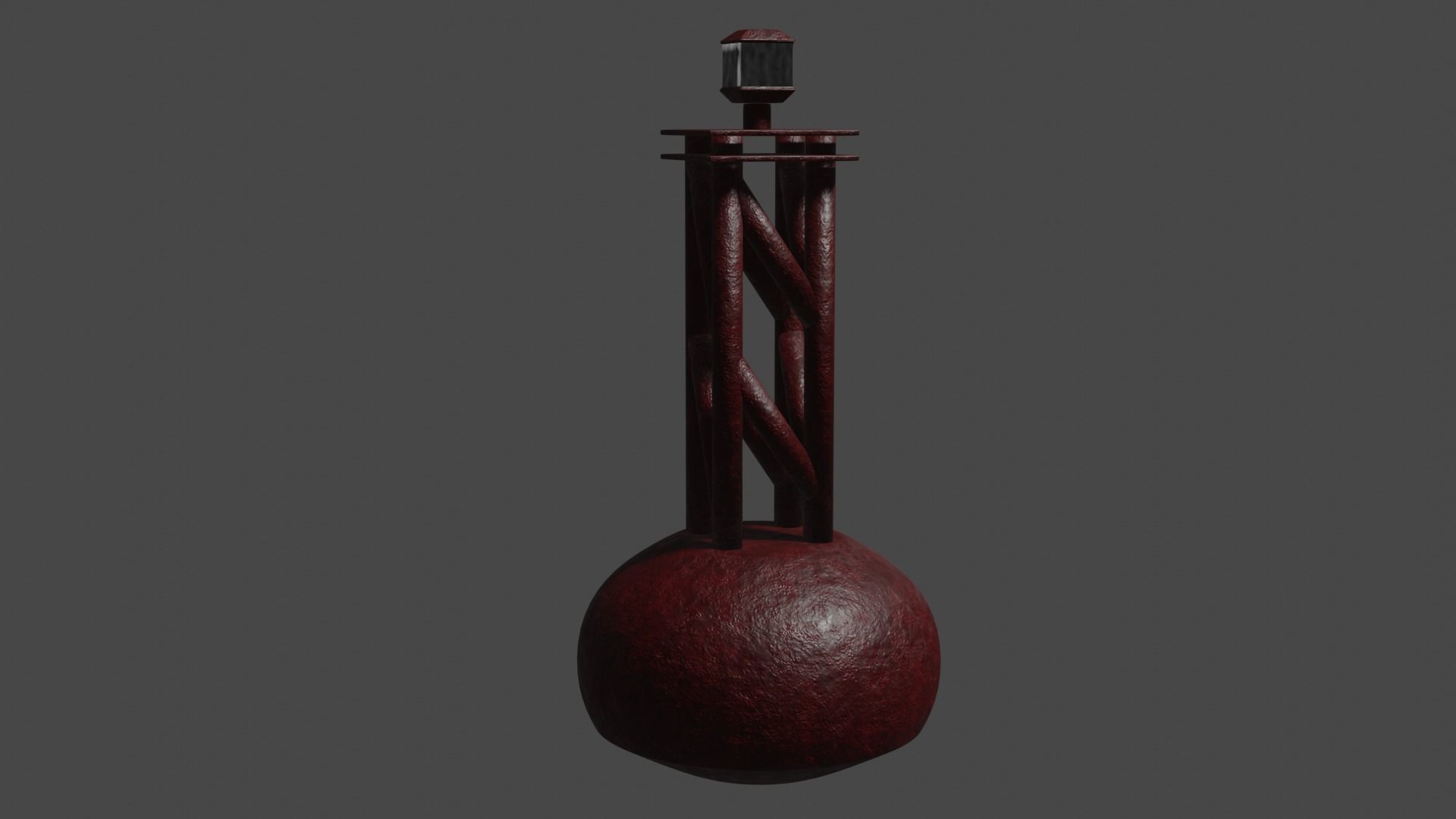Rusted Buoy Free low-poly 3D model_1