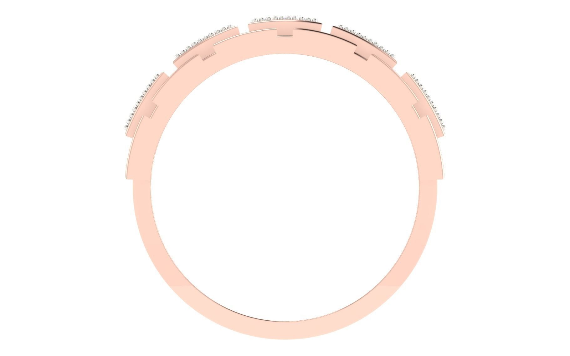 Solitaire Engagement Wedding Men Ring 3D print model_3