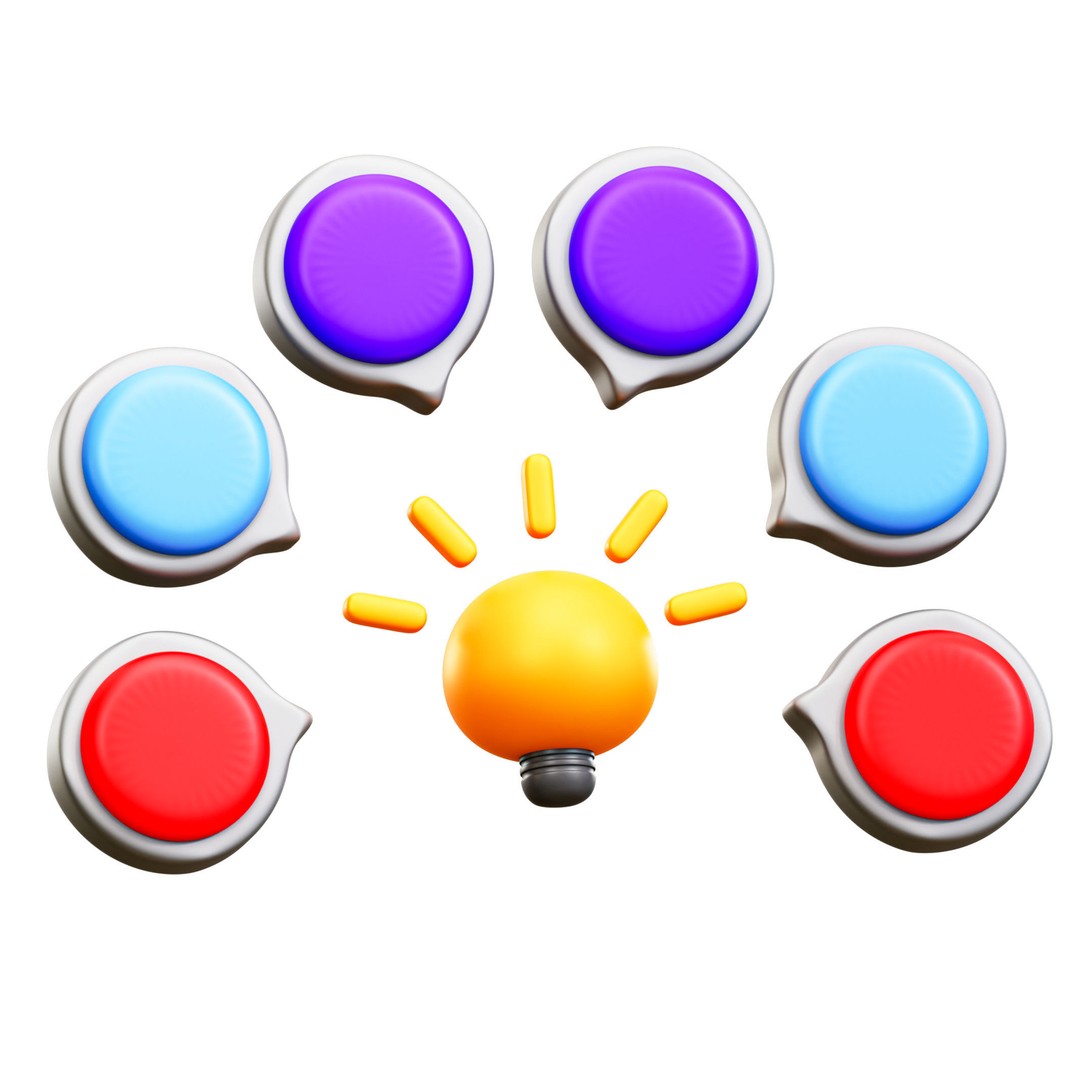 Infographic Icon Pack 3D Model Low-poly 3D model_17