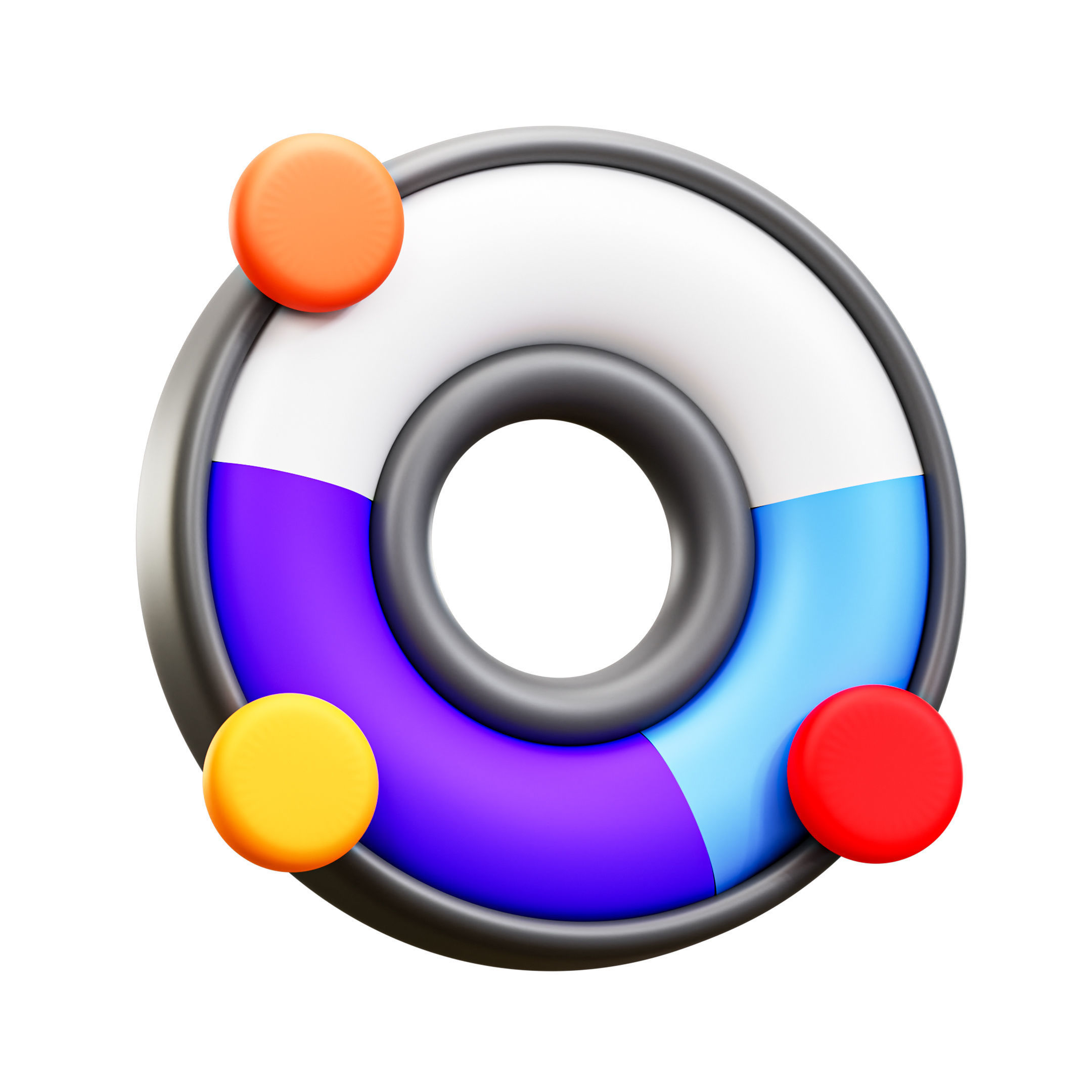 Infographic Icon Pack 3D Model Low-poly 3D model_16