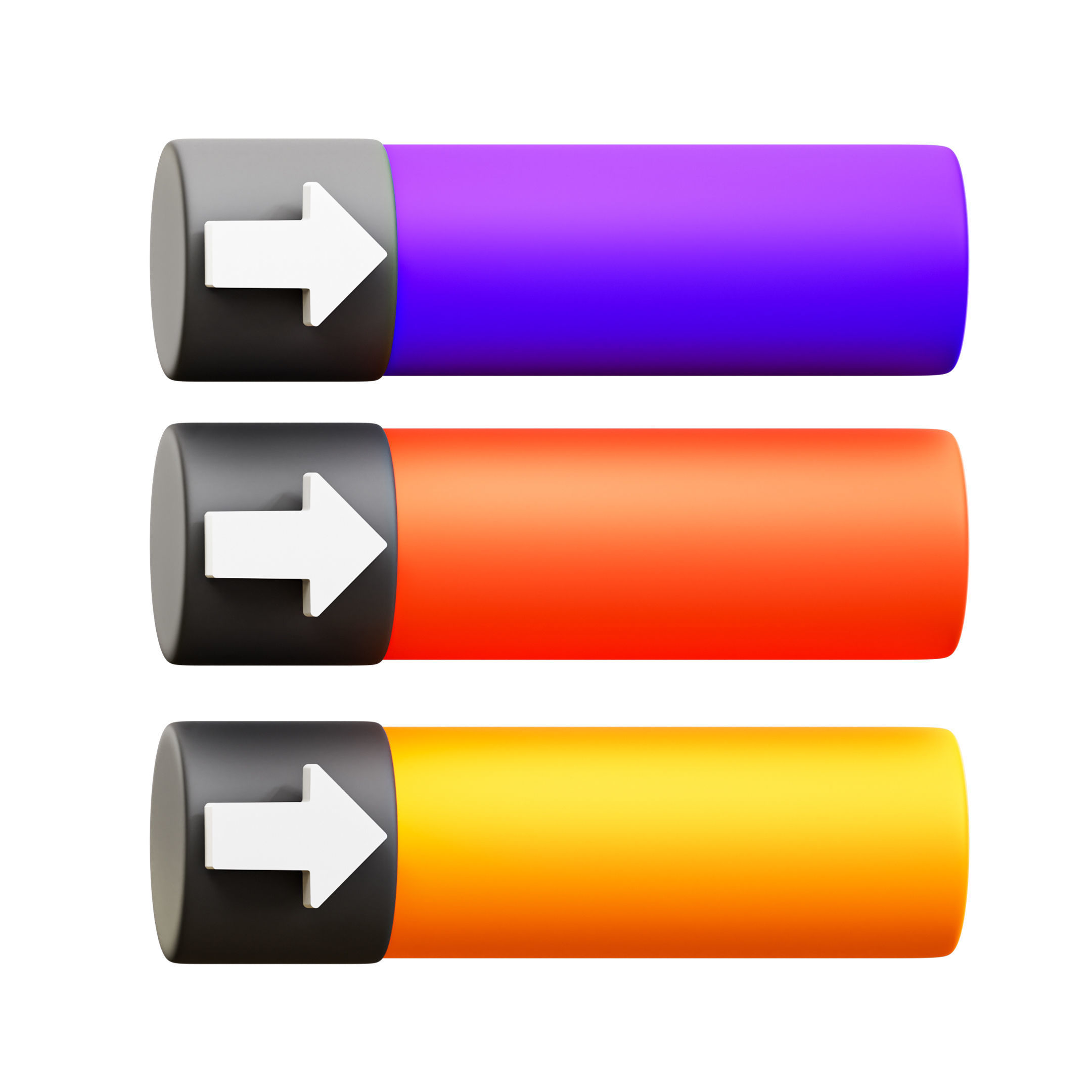 Infographic Icon Pack 3D Model Low-poly 3D model_5