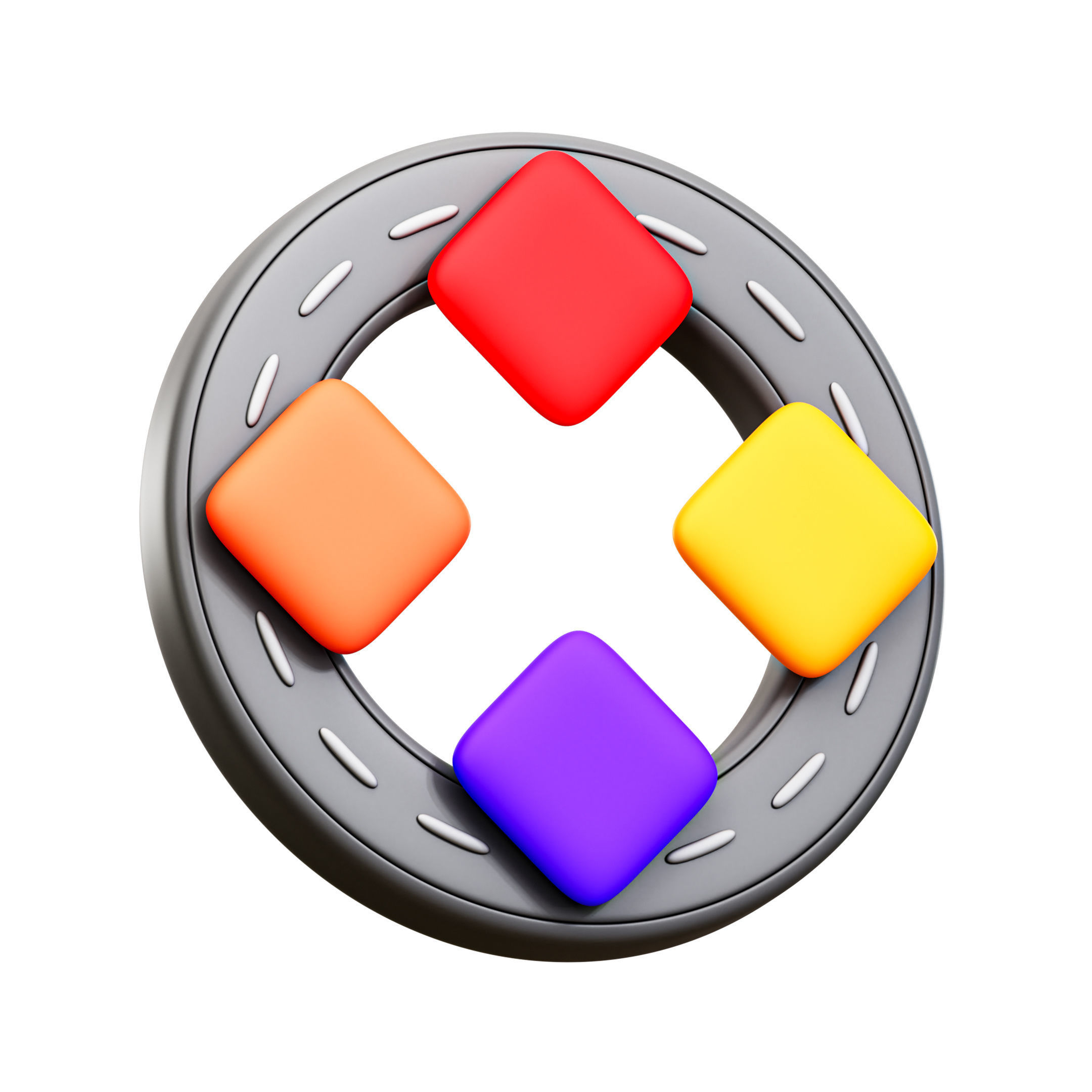 Infographic Icon Pack 3D Model Low-poly 3D model_15