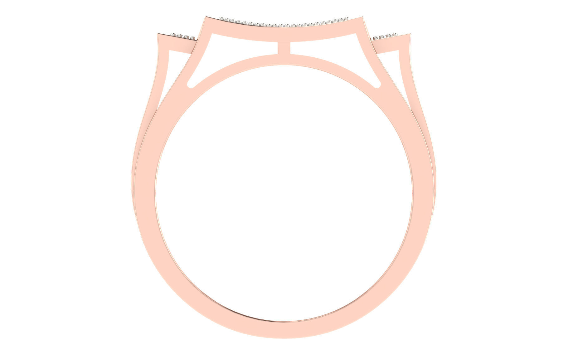 Solitaire Engagement Wedding Men Rings 3D print model_2