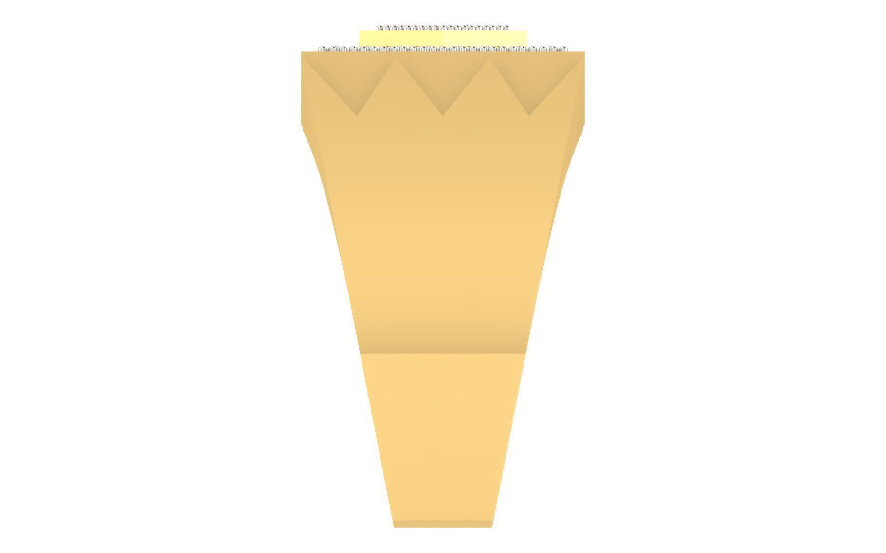 Solitaire Engagement Wedding Men Rings 3D print model_4