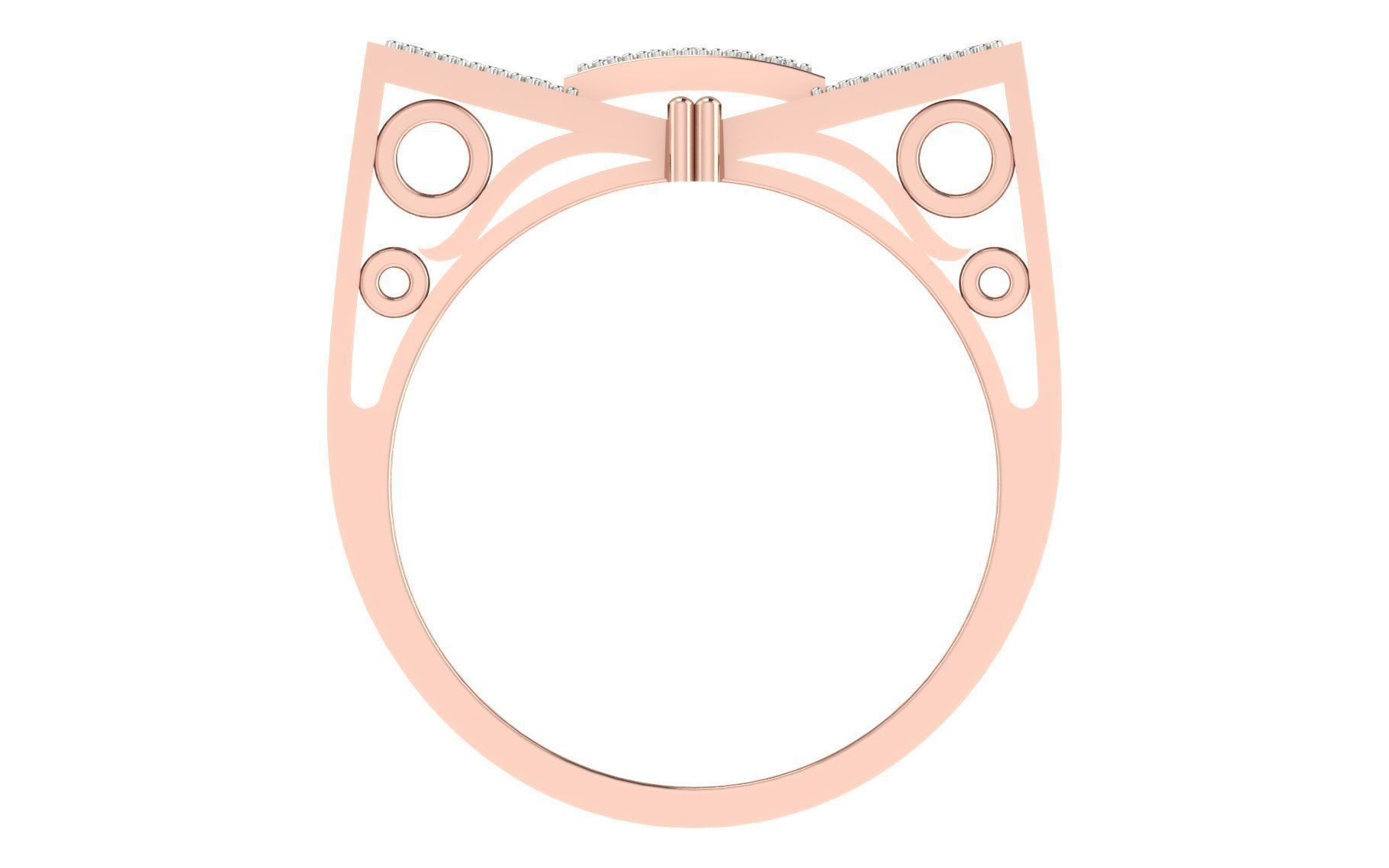 Solitaire Engagement Wedding Men Rings 3D print model_2