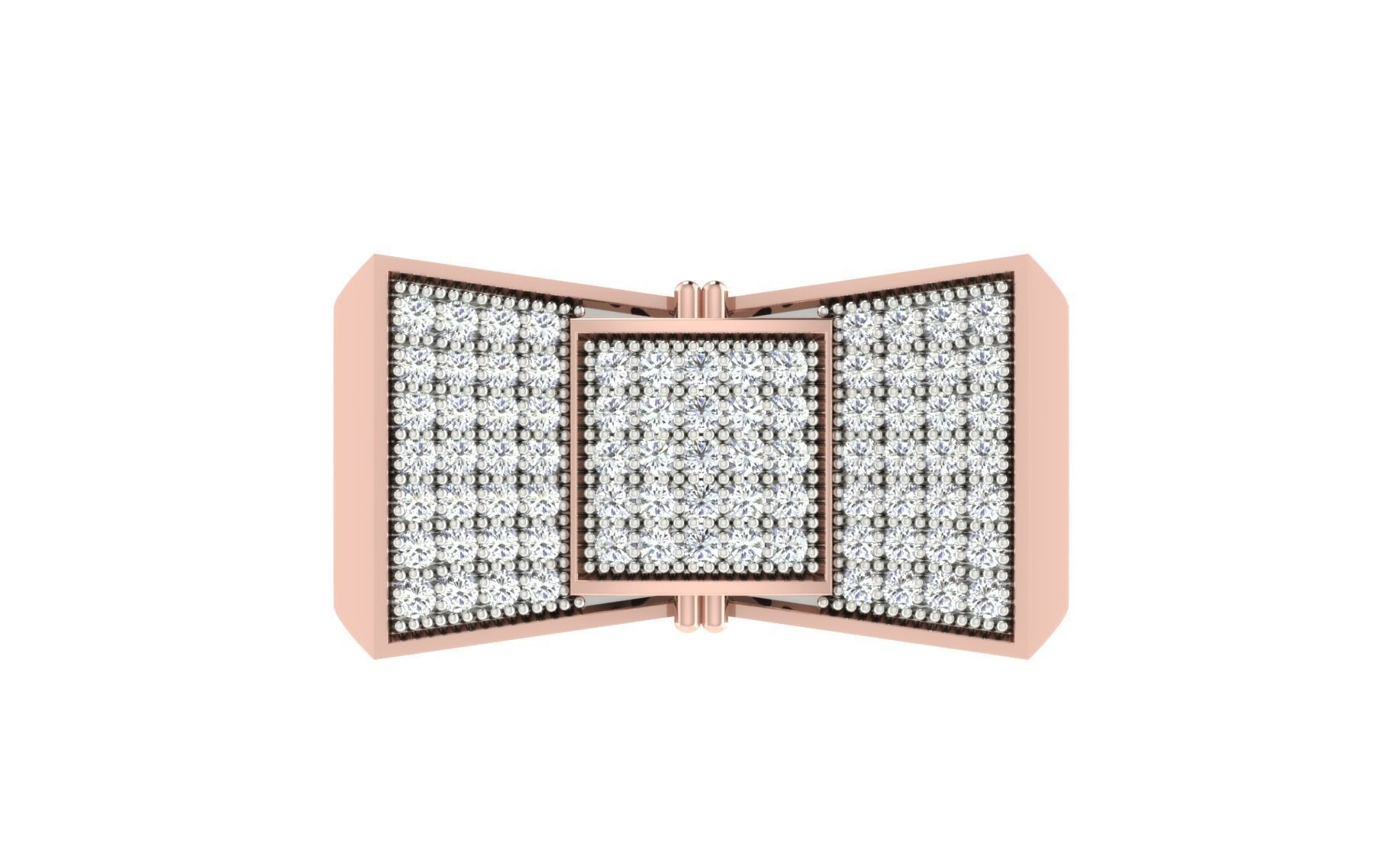 Solitaire Engagement Wedding Men Rings 3D print model_7