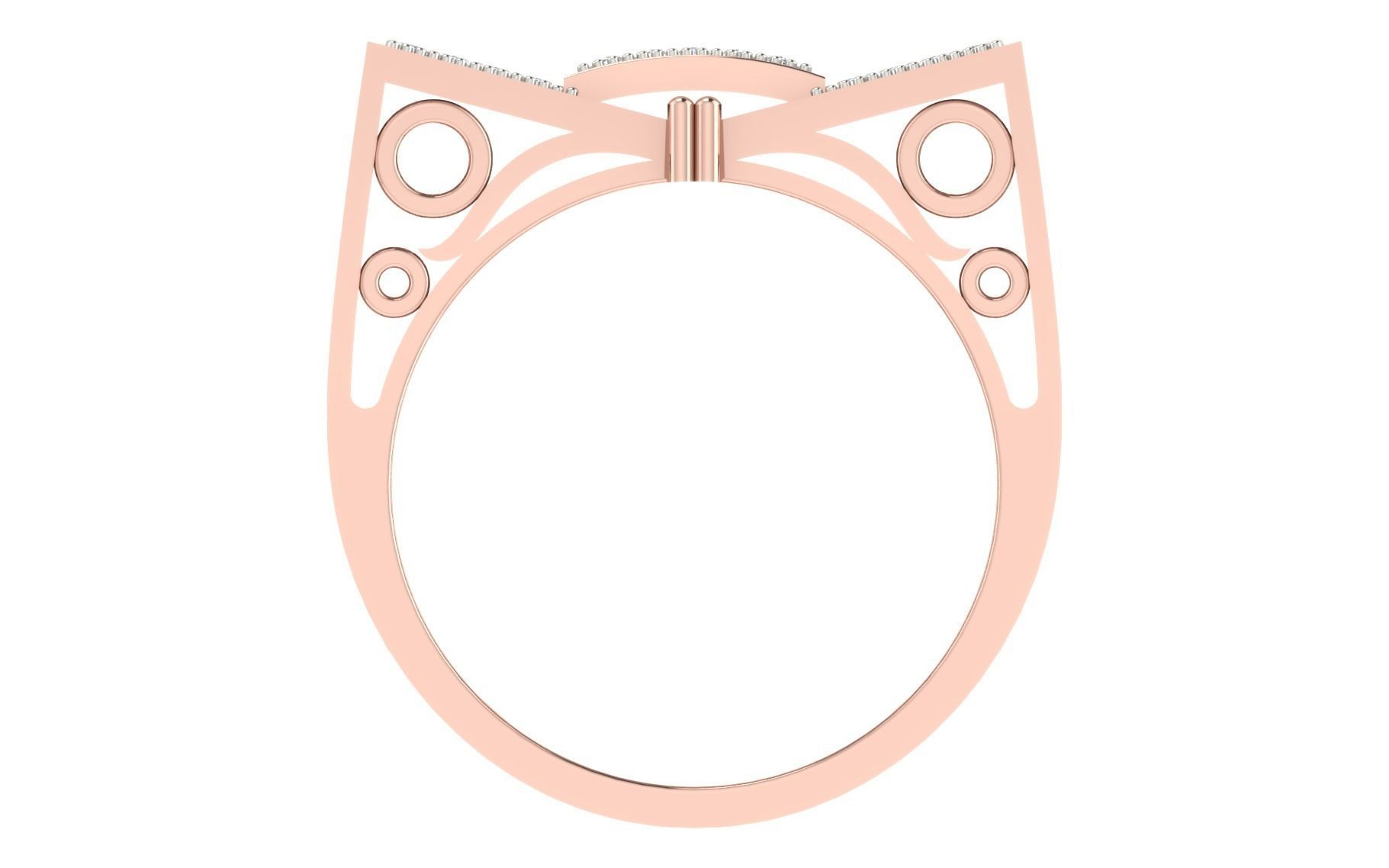 Solitaire Engagement Wedding Men Rings 3D print model_3