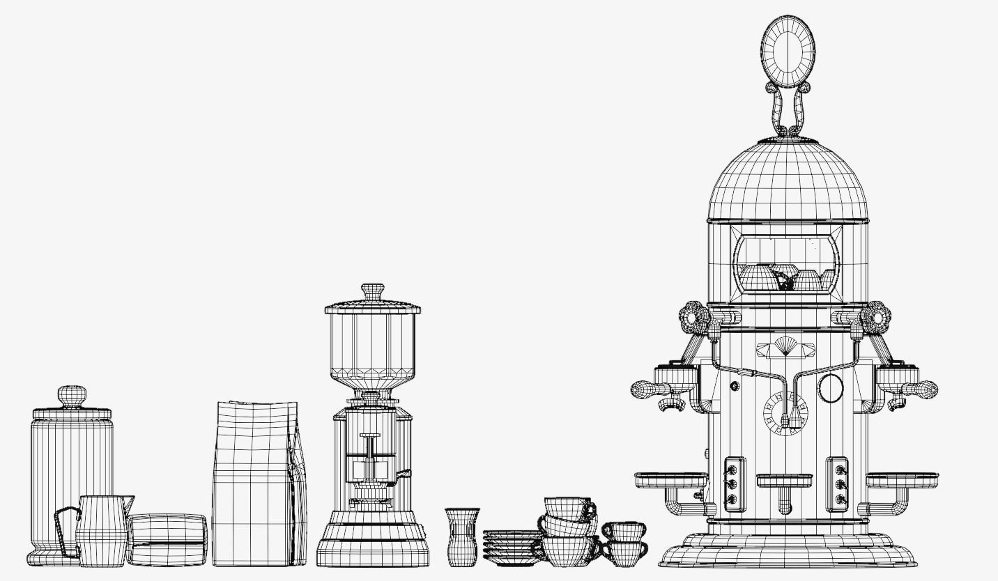 Espresso Machine Classic 3D model_14