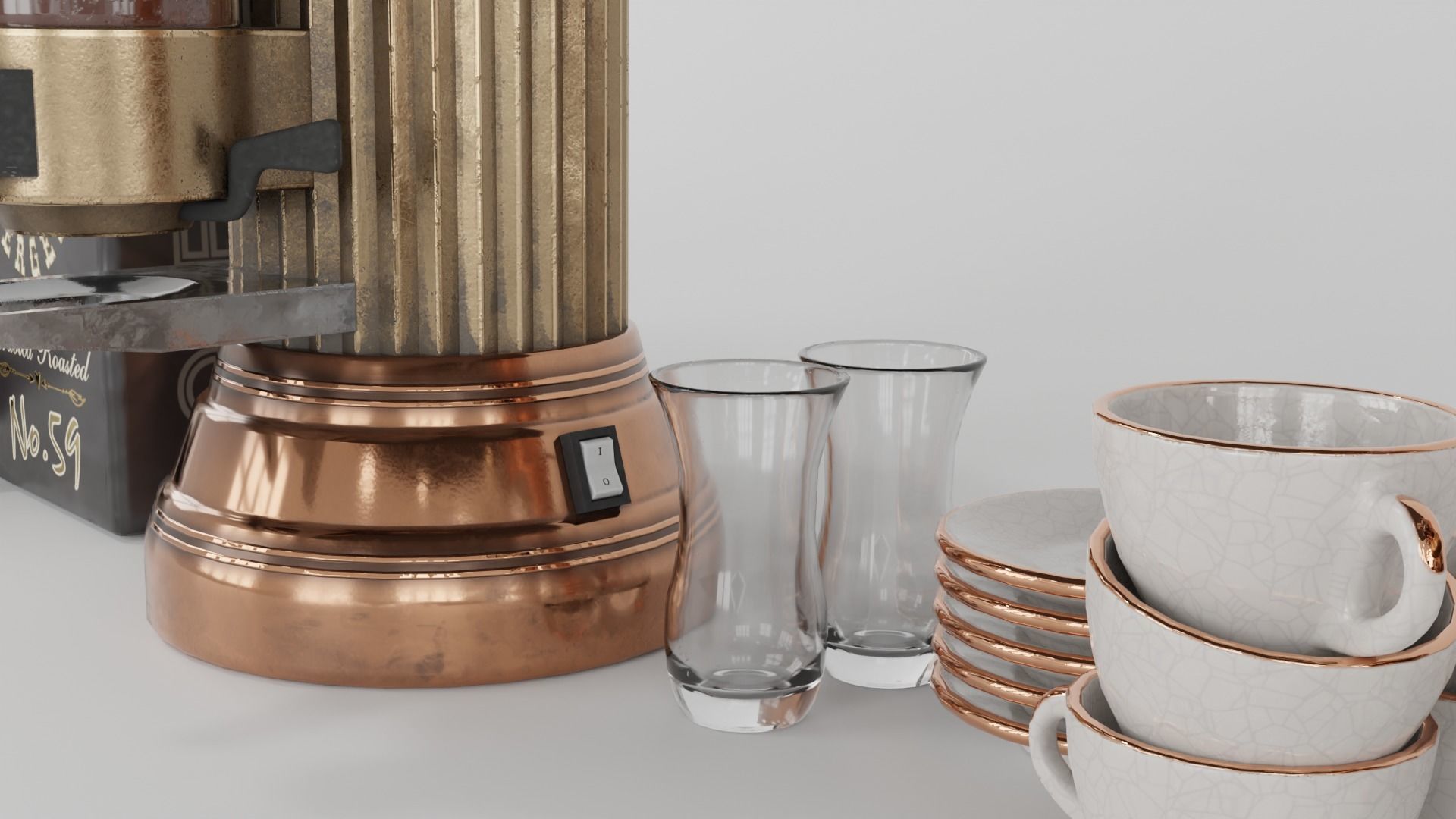 Espresso Machine Classic 3D model_7