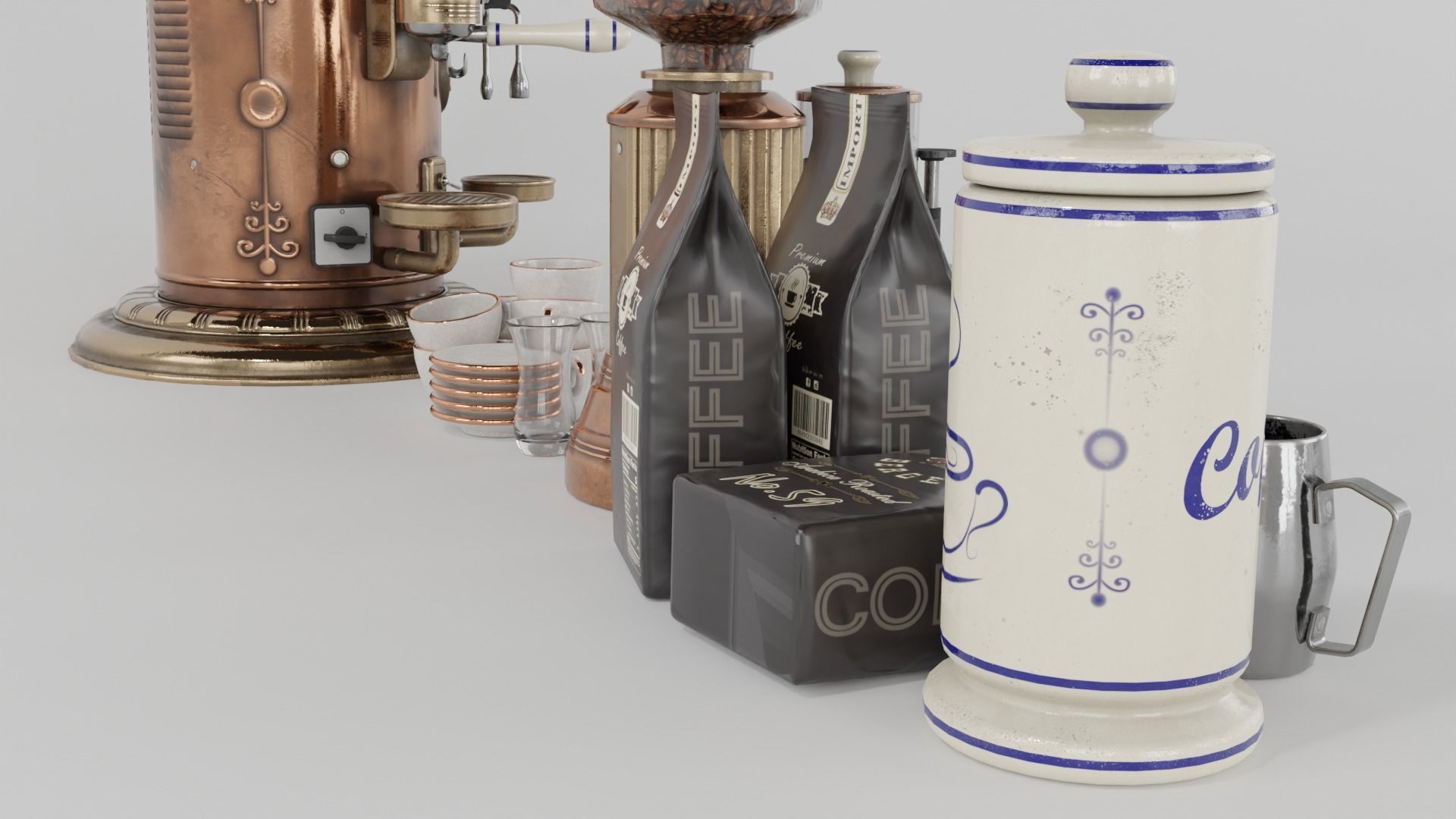 Espresso Machine Classic 3D model_10