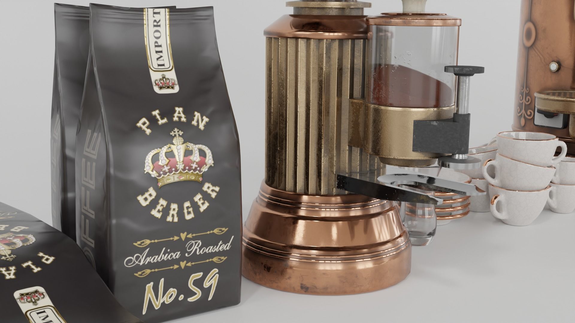 Espresso Machine Classic 3D model_6