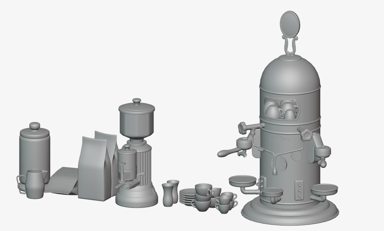 Espresso Machine Classic 3D model_17