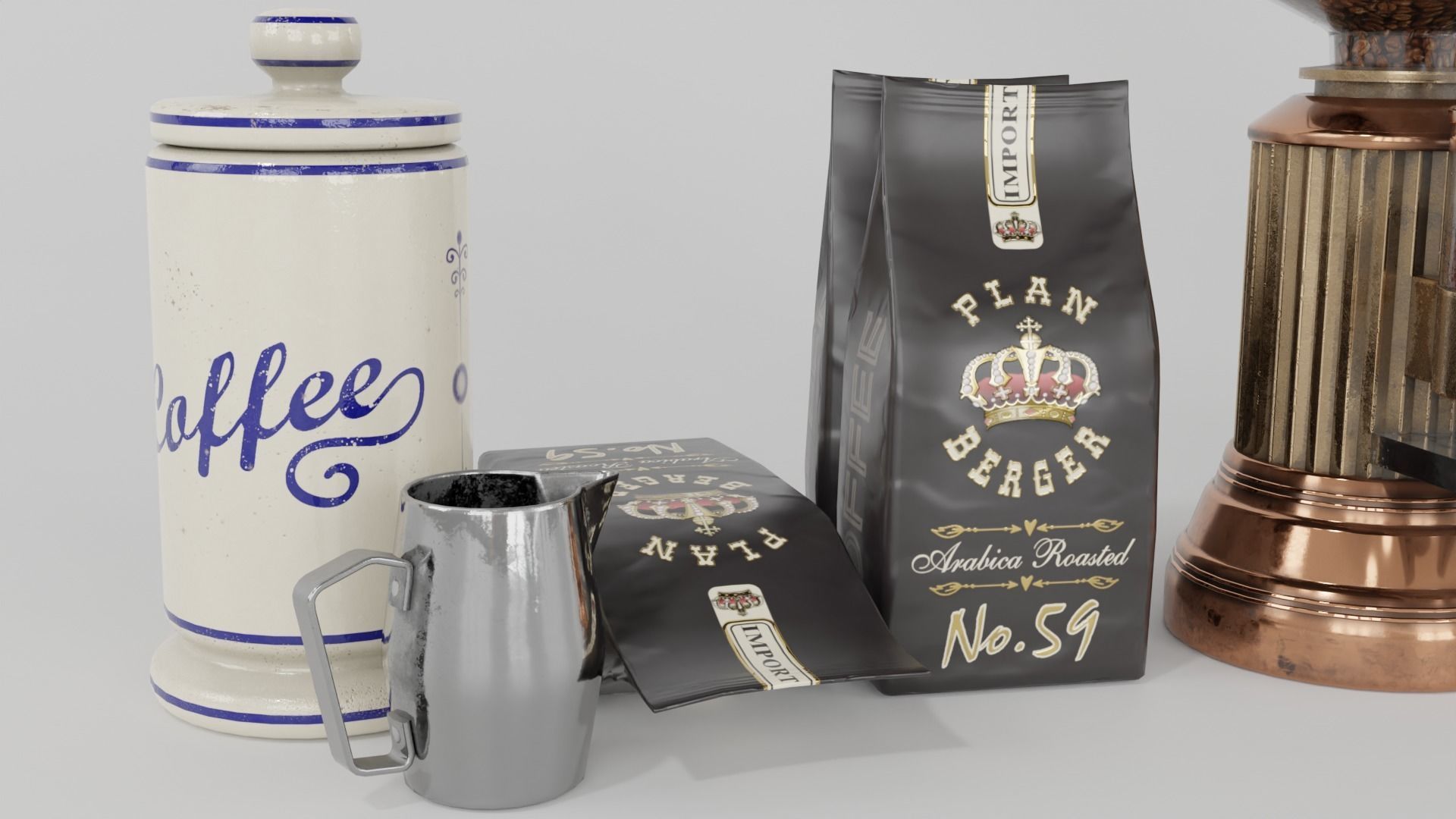 Espresso Machine Classic 3D model_5