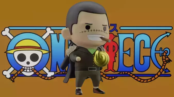 Sir Crocodile Chibi - One Piece 3D print model