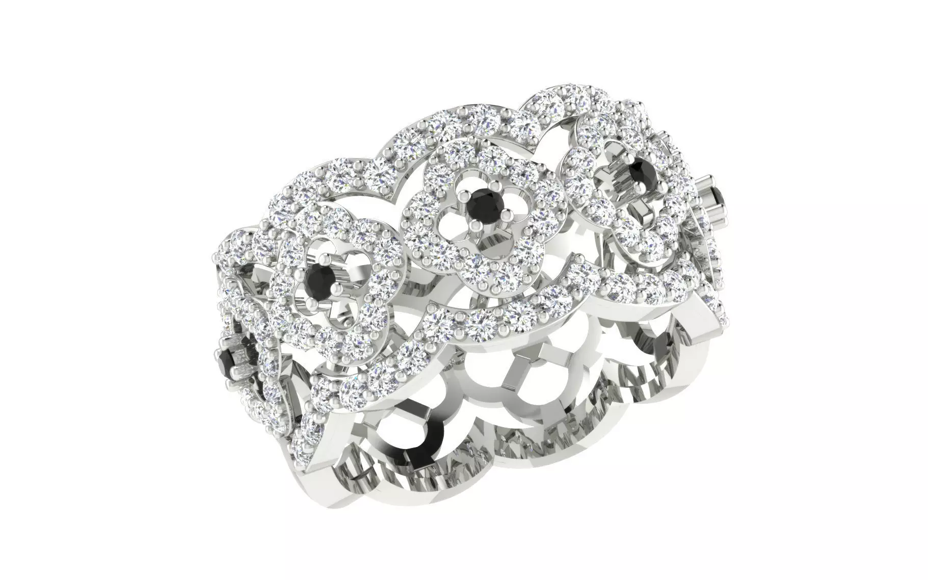 Solitaire Wedding Women Ring 3dm STL OBJ FBX Details 3D print model