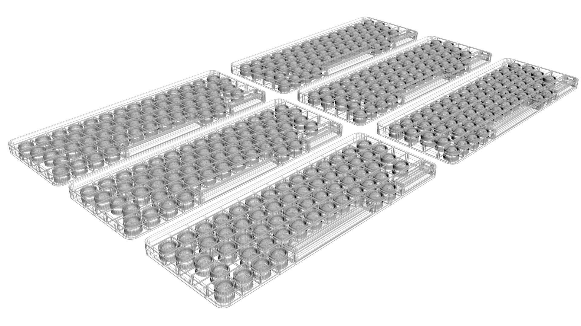 Keyboard Pop It Fidget Toys Set 3D model_16