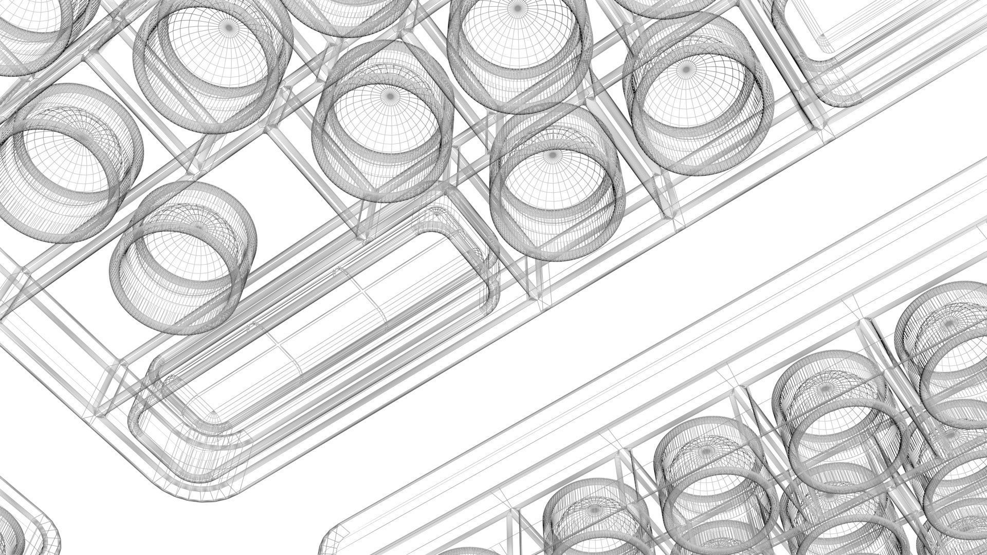 Keyboard Pop It Fidget Toys Set 3D model_25