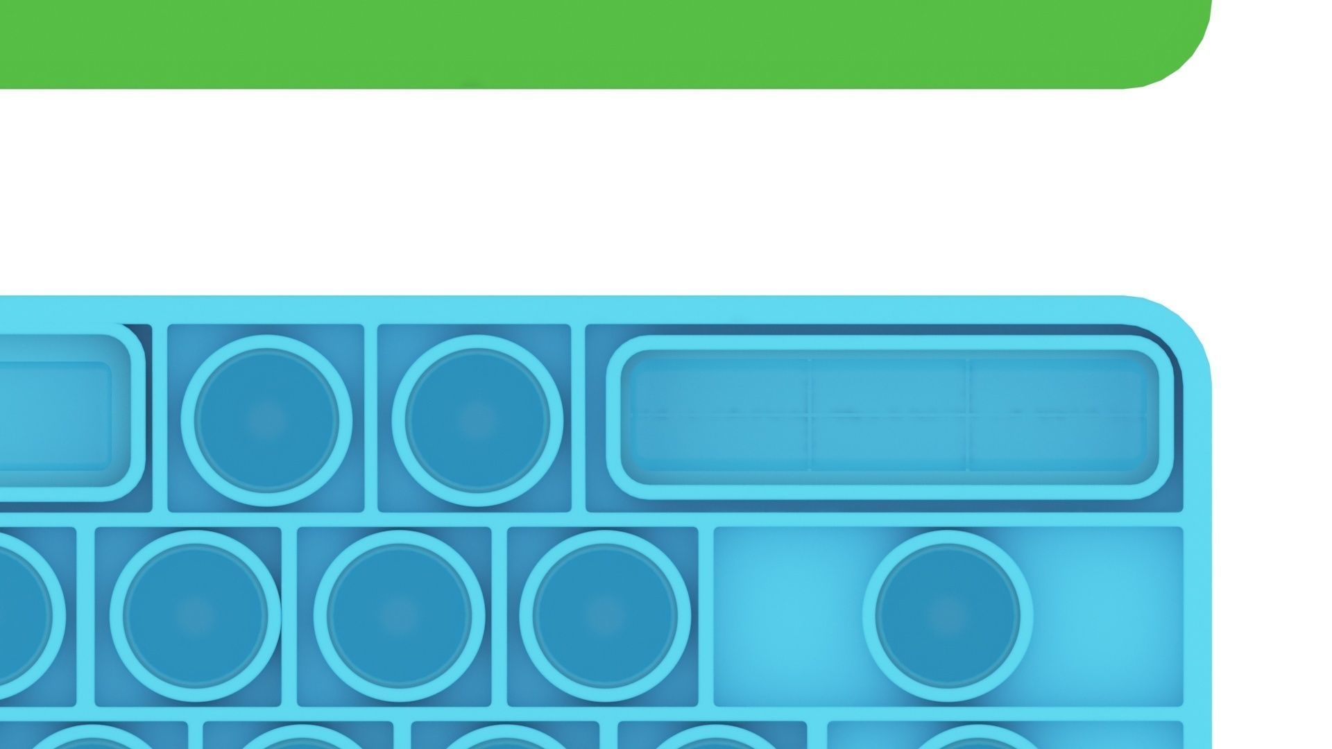 Keyboard Pop It Fidget Toys Set 3D model_15