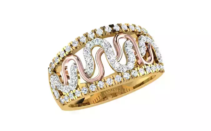 Solitaire Wedding Women Ring 3dm STL OBJ FBX Details