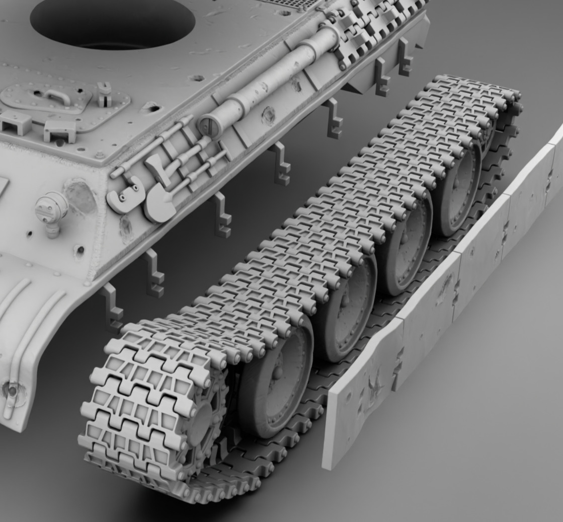 German Tank PZ-5 3D print model_12