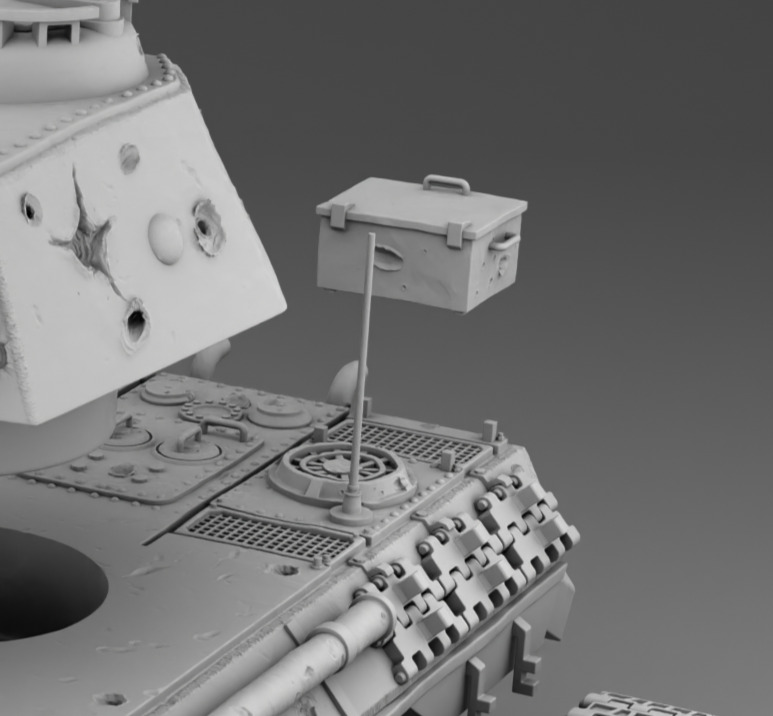 German Tank PZ-5 3D print model_14