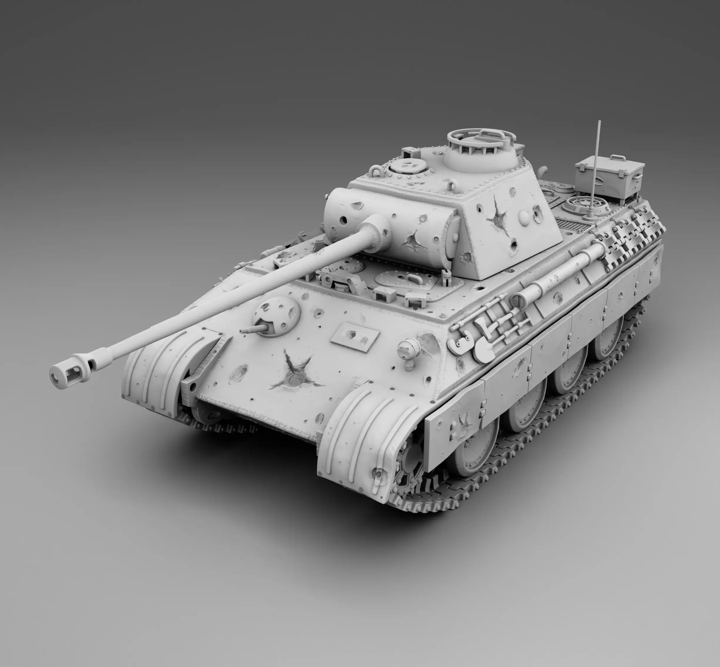 German Tank PZ-5 3D print model_0