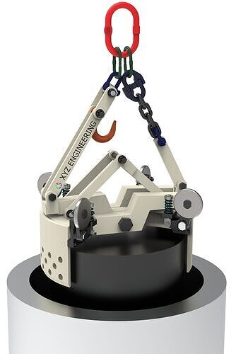 Graphite lifting device 3D model