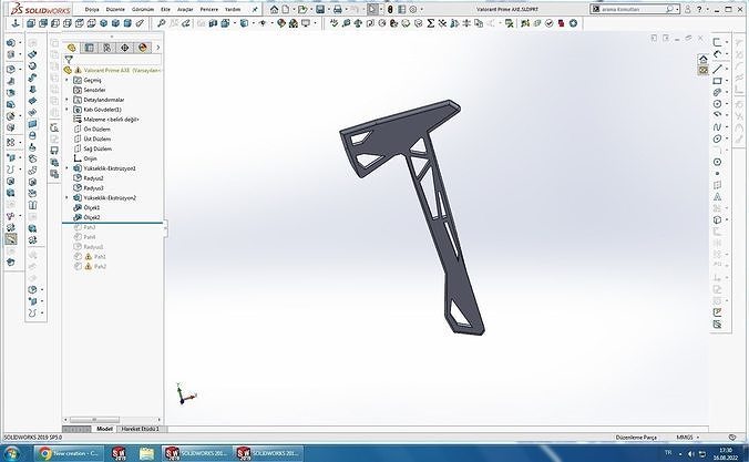 Valorant Prime Axe 3D print model