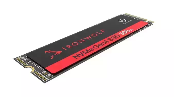 Ironwolf Seagate NVMe Gen4 SSD 500GB 3D model