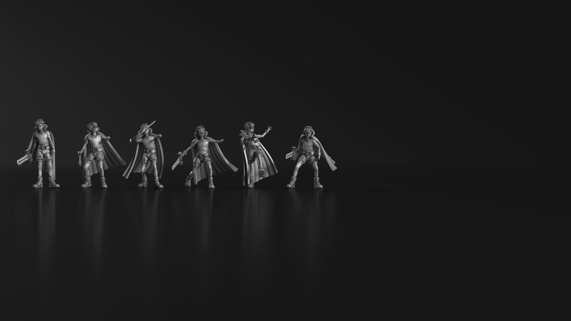 Sword Boy 01 3D print model_3