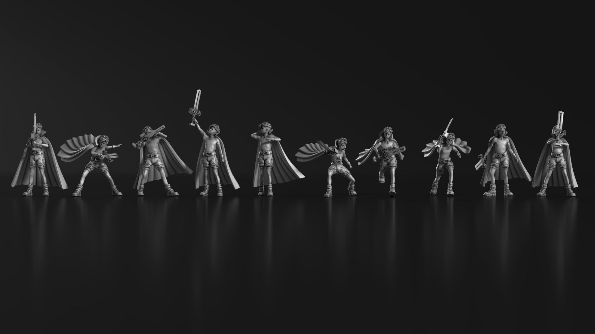 Sword Boy 01 3D print model_2
