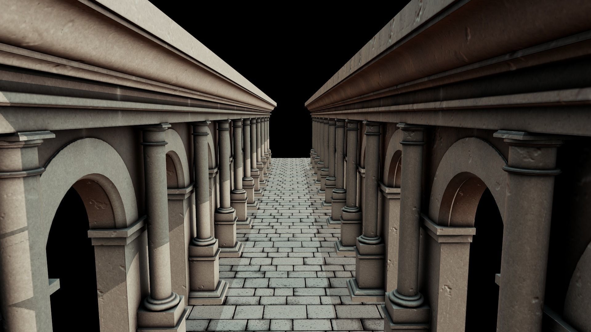 Stone Arch - Tutorial Included Low-poly 3D model_14