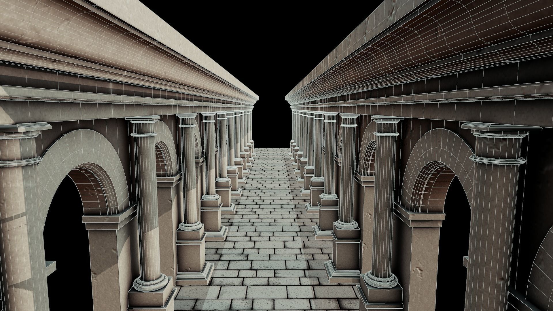 Stone Arch - Tutorial Included Low-poly 3D model_15